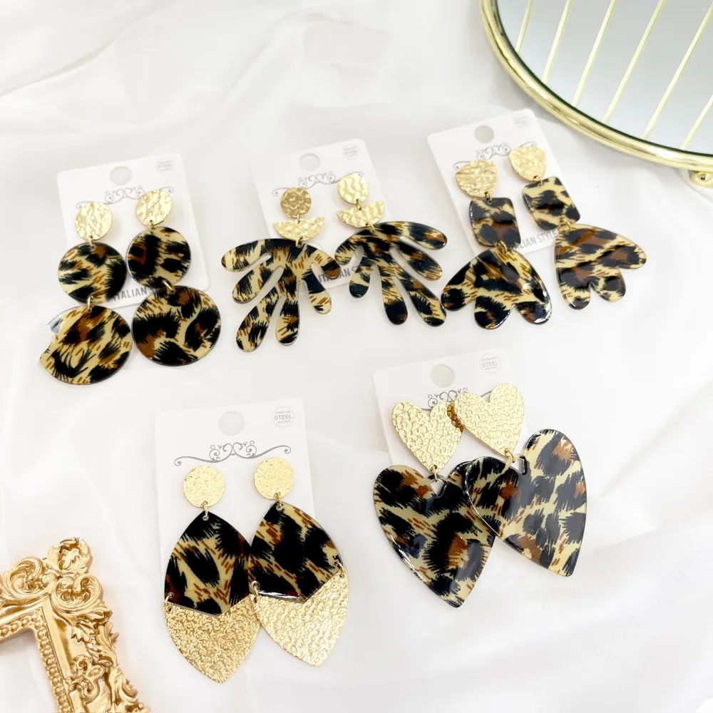 Foglia-Orecchini in Acciaio - OAP-759-59