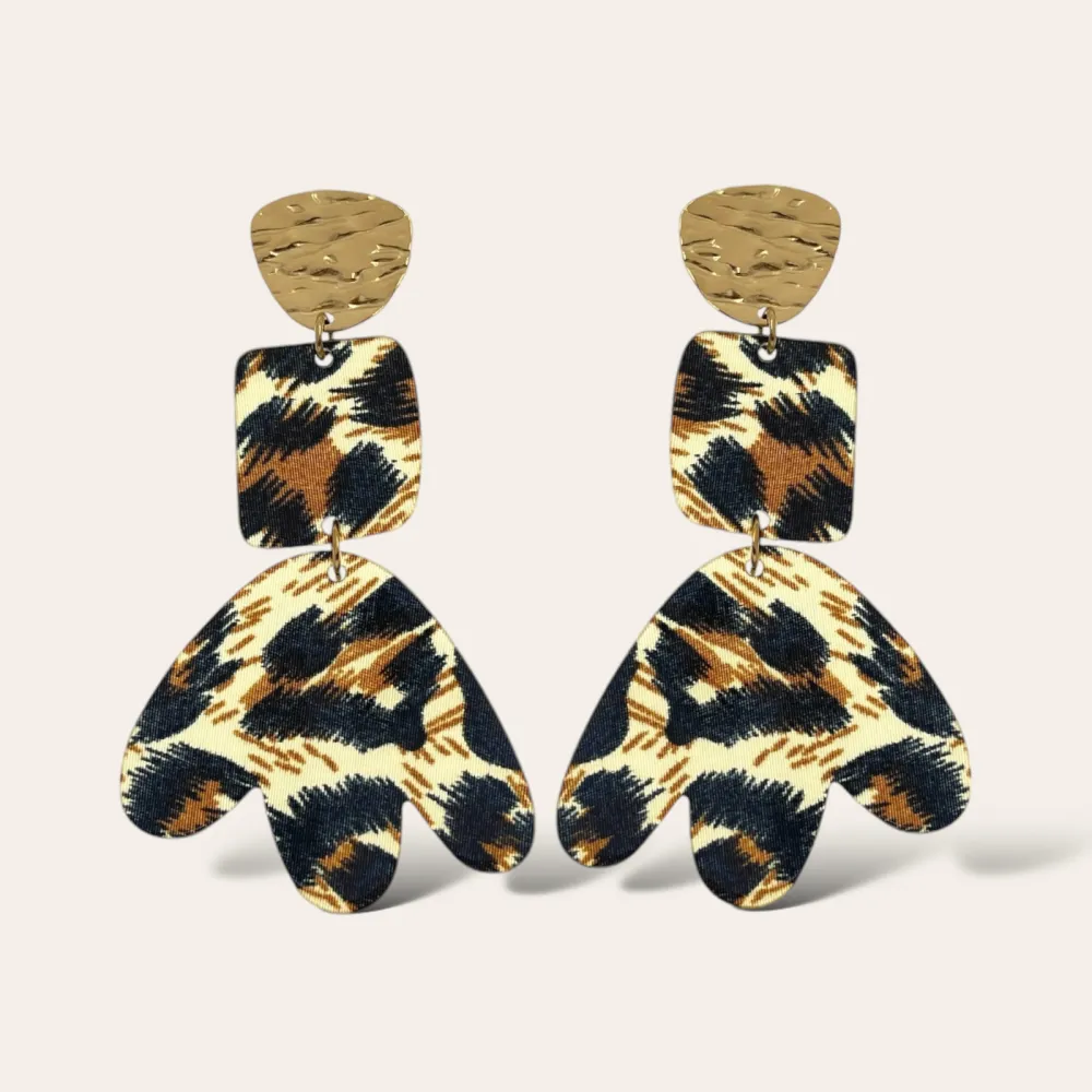 Foglia Lunga-Orecchini in Acciaio - OAP-759-68