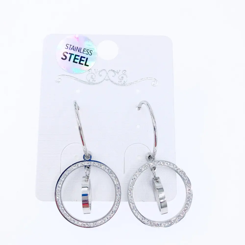 OAS-Doppio Cerchio  5063 - Orecchini in Acciaio - OAS-Doppio Cerchio  5063 - Orecchini in Acciaio