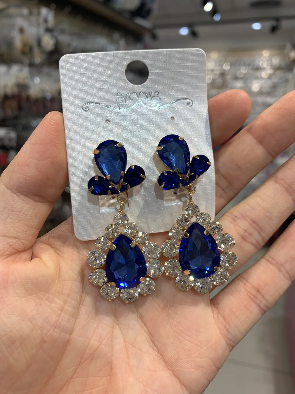 Goccia Pendente-Orecchini a Clip - OMK-520-L24