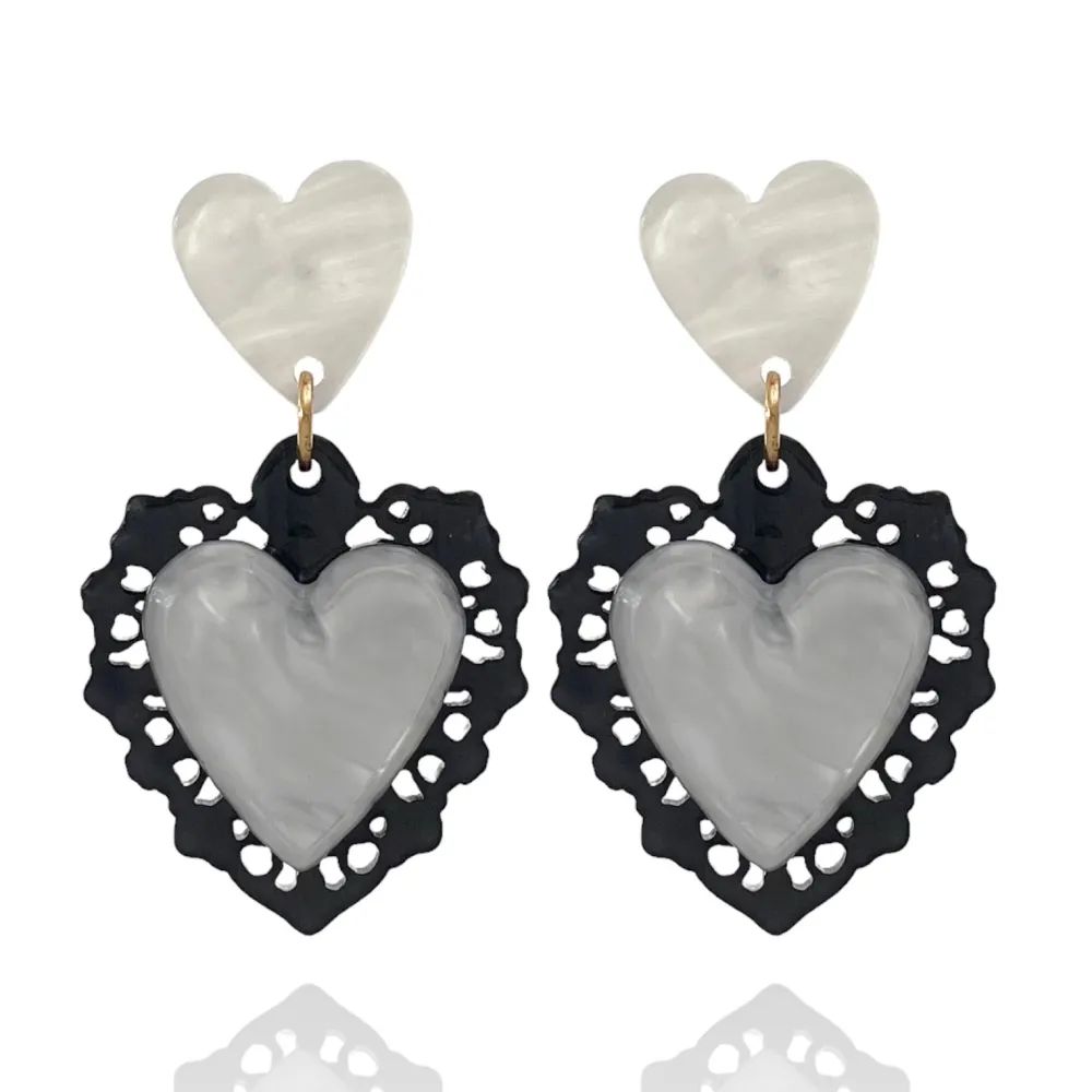 Sacro Cuore-Orecchini Moda in Resina - OMM-121-62