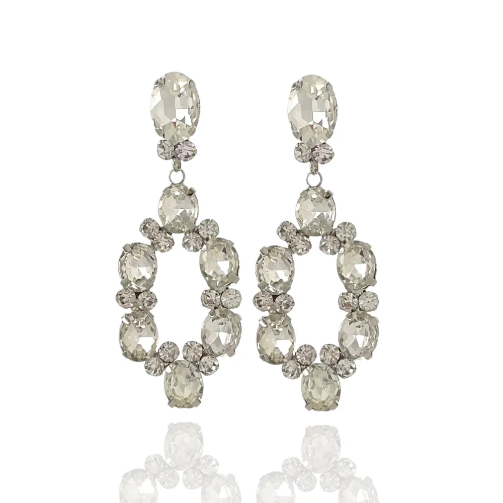 Cerchio Ovale-Orecchini Moda Vetro - OMM-159-22657