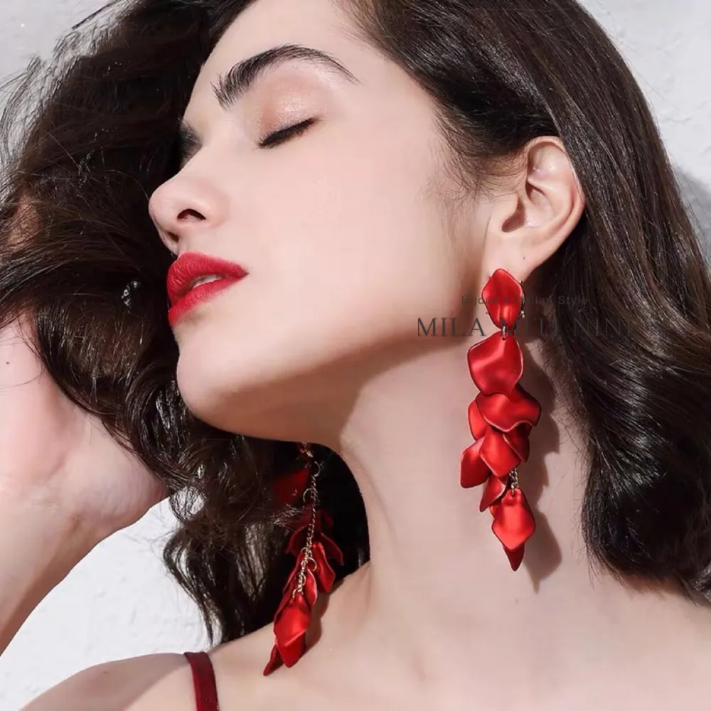 Petali Lunghi -Orecchini Moda - OMM-183-21