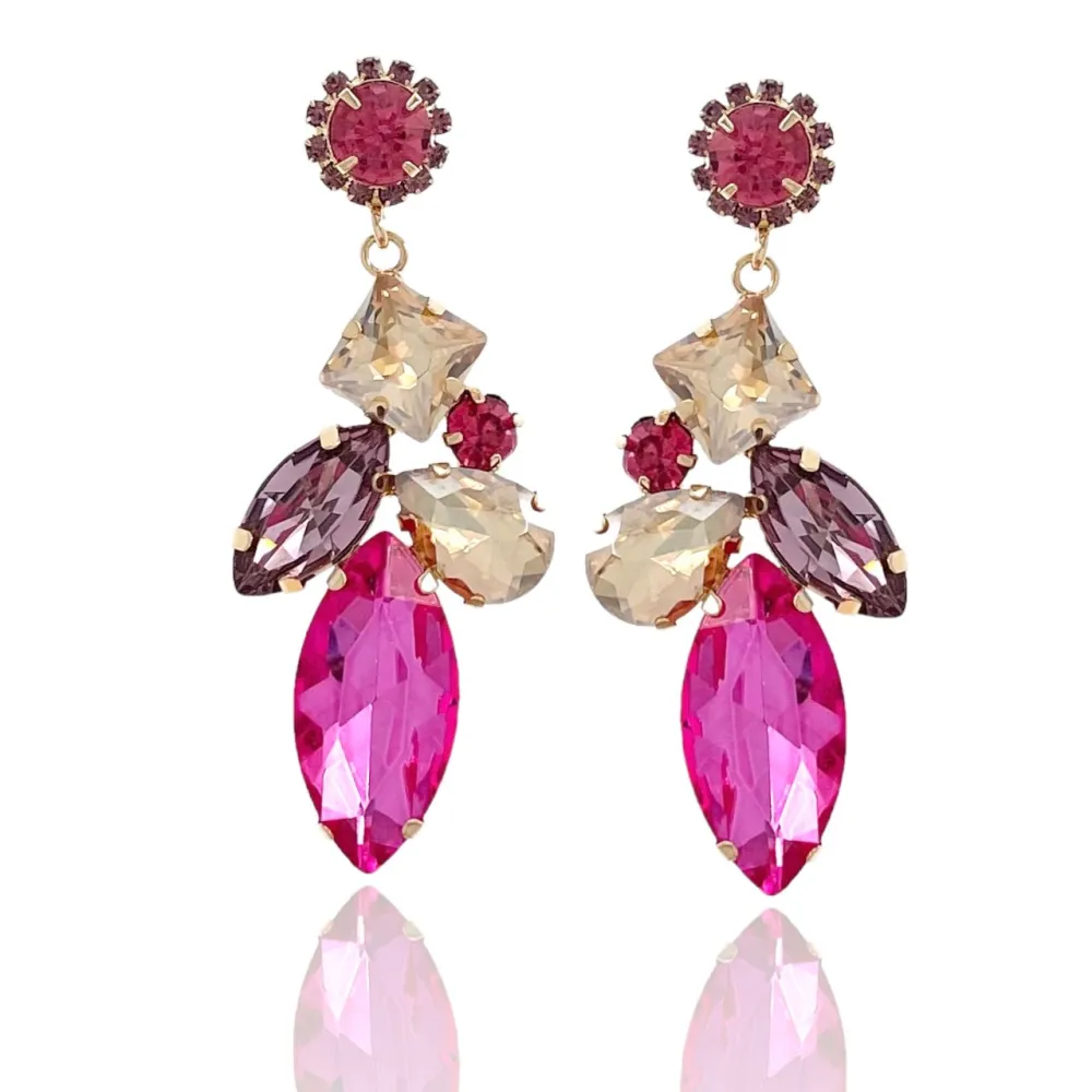 Fantasia-Orecchini Moda Vetro - OMM-381-200