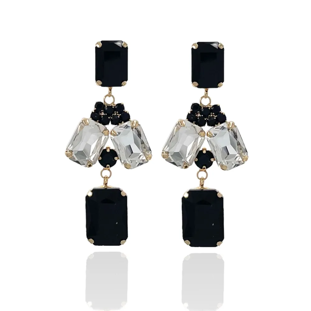 Fantasia -Orecchini Moda con Pietre Colorqte - OMM-381-211