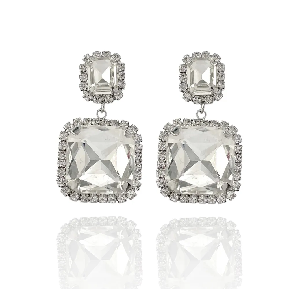 Pietra Quadrata-Orecchini Moda - OMM-520-004