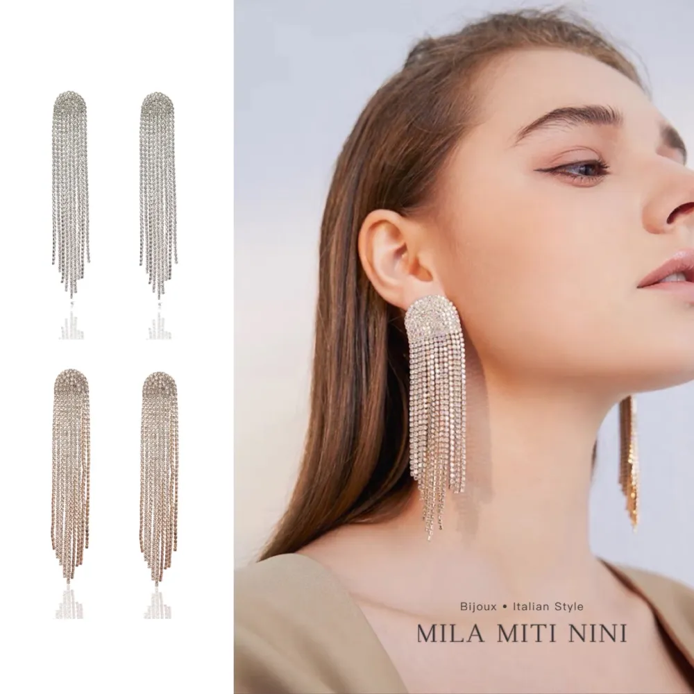 Napine con Strass-Orecchini con Zirconia - OMZ-109-52A