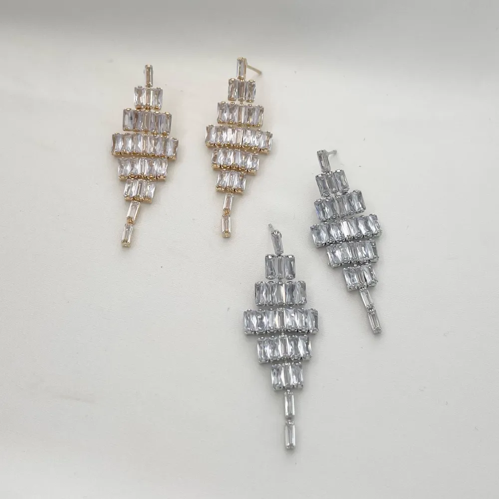 Rombo Zirconia-Orecchini con Zirconia - OMZ-416-L20