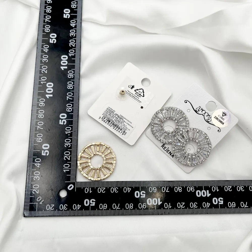 Tondo con Zirconia-Orecchini con Zirconia - OMZ-506-252