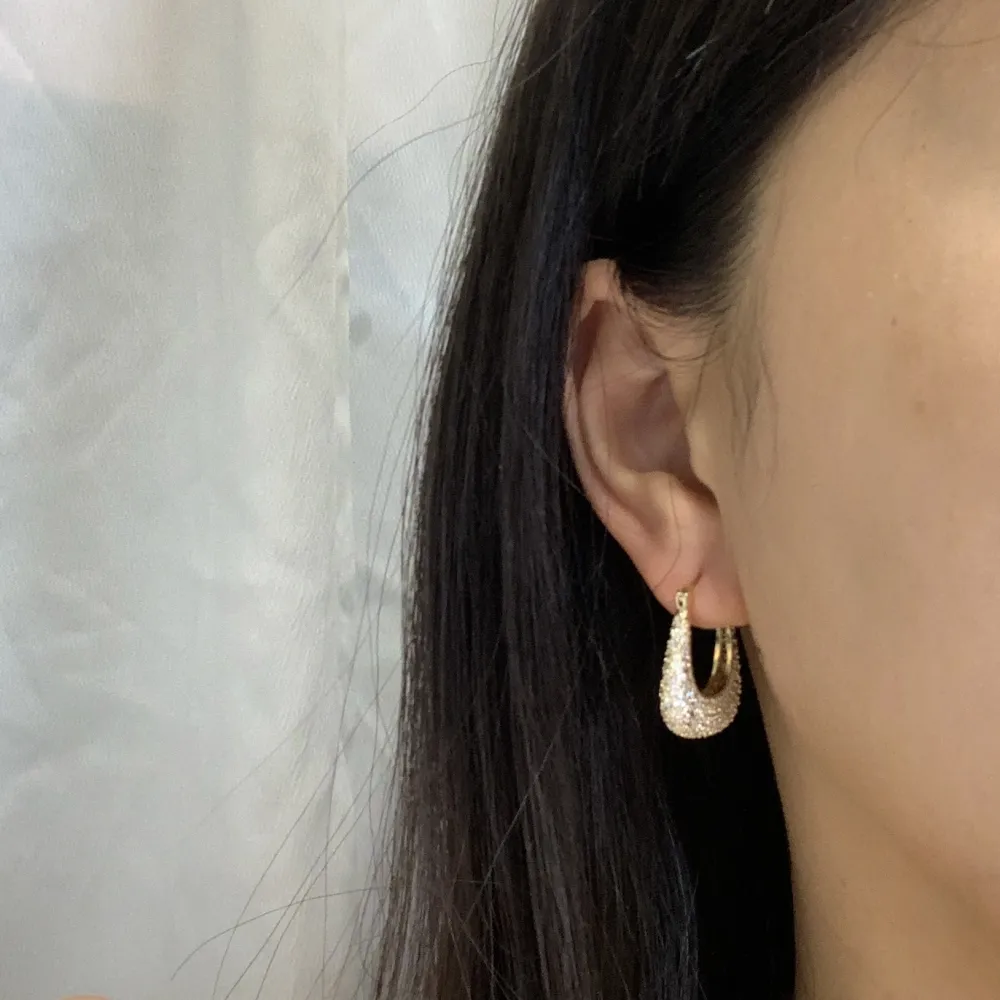 Lucchetto con Zirconia-Orecchini con Zirconia - OMZ-520-L57