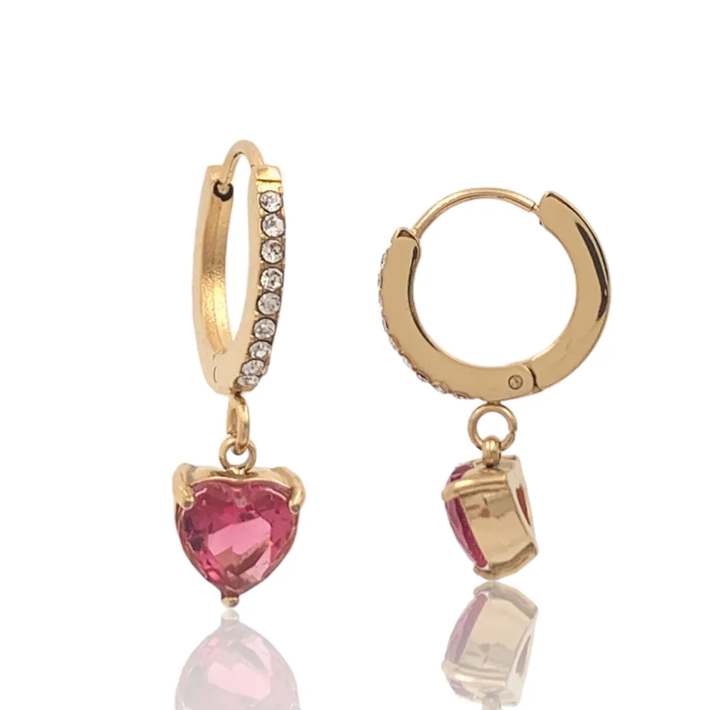 Punto Luce Cuore-12Paia Orecchini in Acciaio - OPA-103-AA2346E