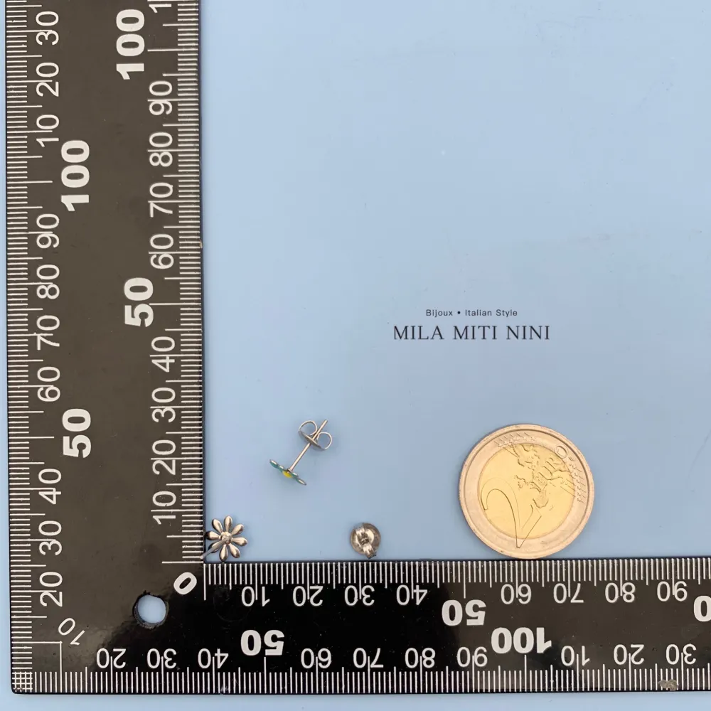 Margherita Smaltata-12Paia Orecchini a Lobo in Acciaio - OPA-103-AA284E