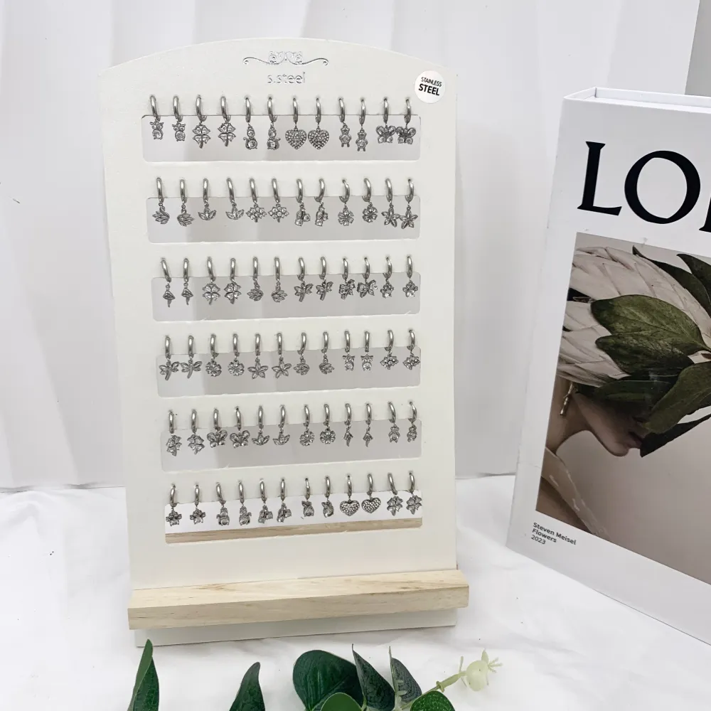 Mix Soggetti Pendenti-36paia orecchini in Acciaio - OPA-103-AA2938-2957E