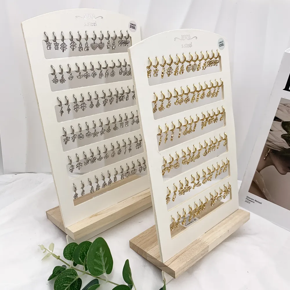 Mix Soggetti Pendenti-36paia orecchini in Acciaio - OPA-103-AA2938-2957E