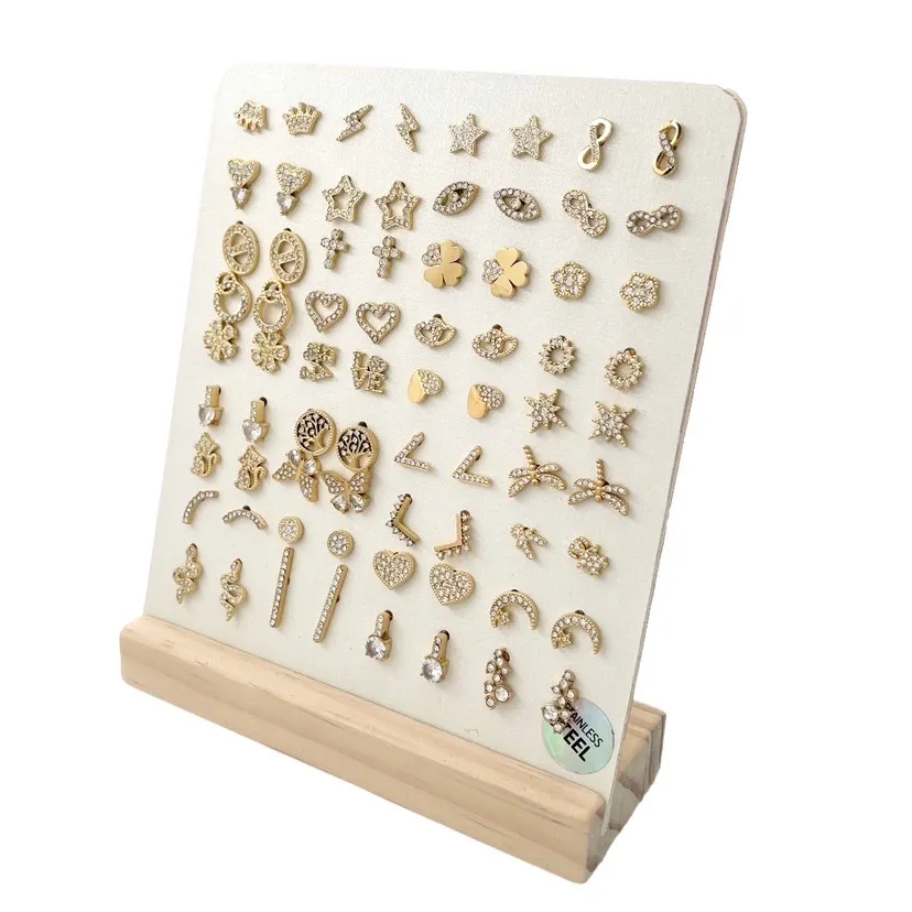 Orecchini a lobo Soggetti Mix-36 Paia Orecchini in Acciaio con - OPA-103-AA403ET