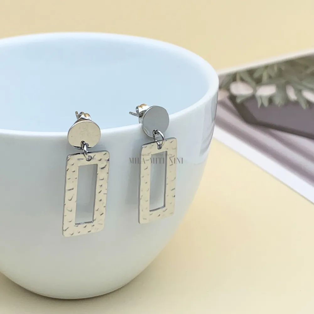 OPA7741-Pendenti Misto-18 Paia Orecchini in Acciaio + Espositor - OPA104-SD-139-Pendenti Misto-18 Paia Orecchini in Acciaio