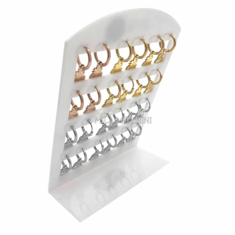 OPA450-334-Cerchi 2x10 Sarcro Cuore-12 Paia Orecchini in Acciai - OPA450-334-Cerchi 2x10 Sarcro Cuore-12 Paia Orecchini in Acciaio