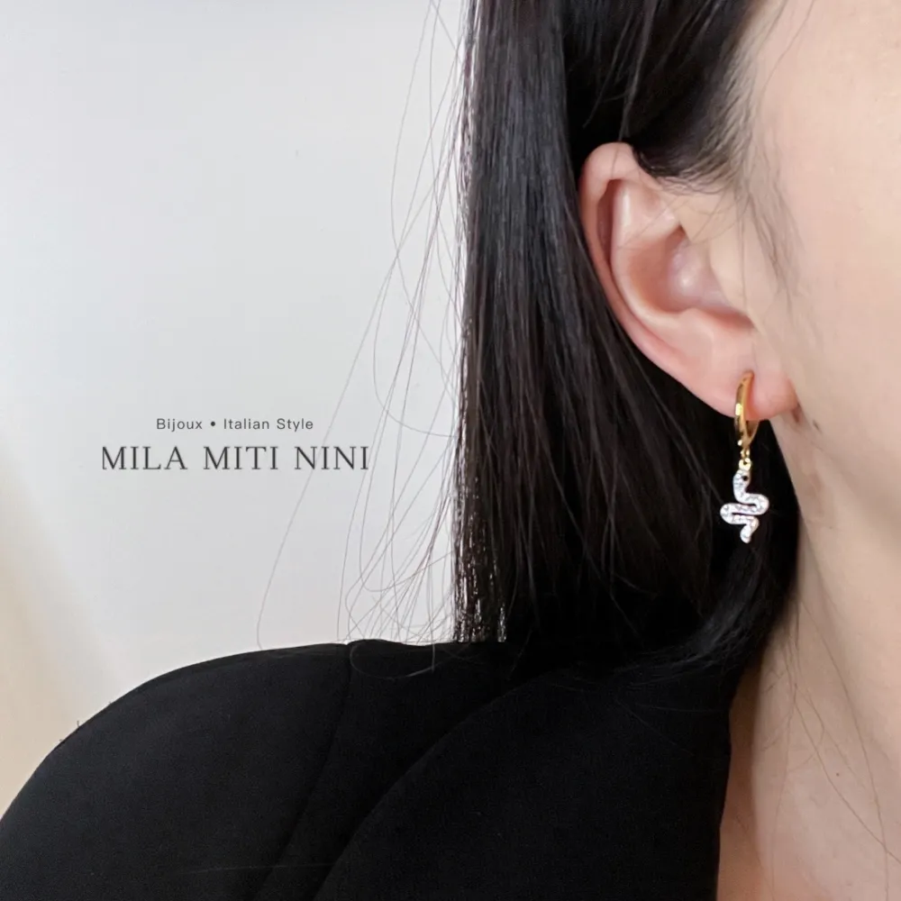 Mix Pendenti con Strass-12Paia Orecchini in Acciaio - OPA-450-356-516