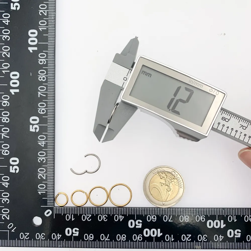 Cerchio 1.2mm Mix-12Paia Orecchini in Acciaio - OPA-450-632 1.2mm Mix