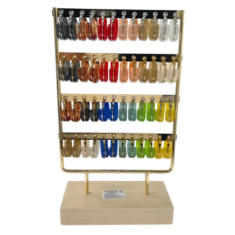 Cerchio -12Paia Orecchini in Acciaio Incluso Espositore - OPA-732-334