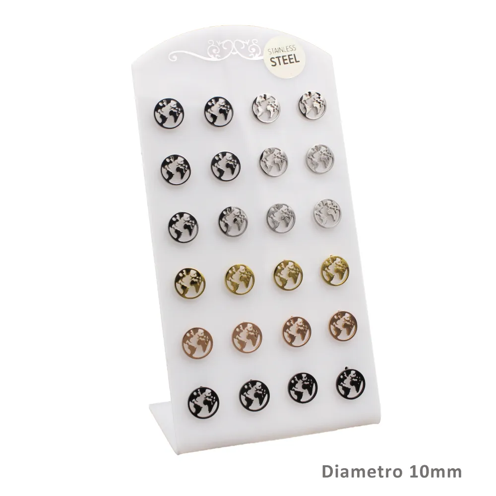 OPA- Mondo 5008- 12 Paia Orecchini in Acciaio - OPA- Mondo 5008- 12 Paia Orecchini in Acciaio