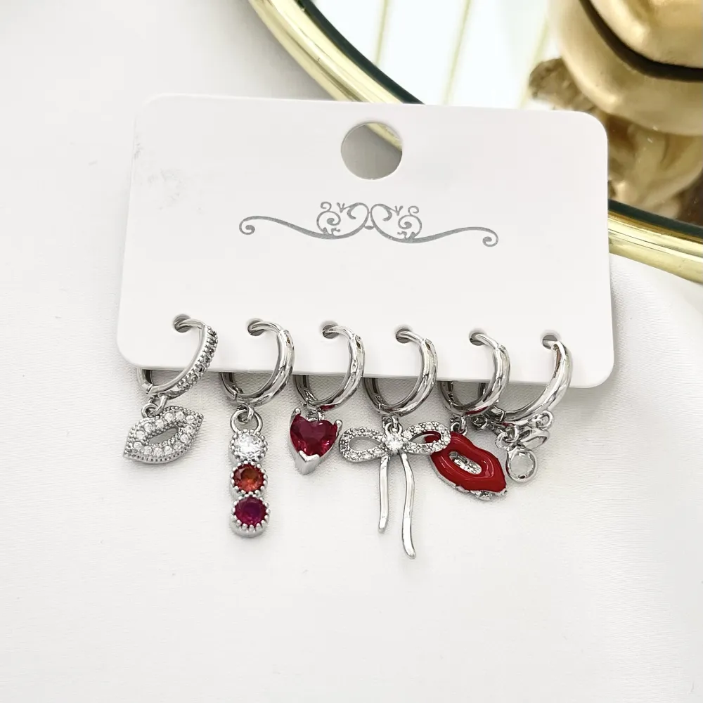 Bocca Fiocco-Set 6pz Orecchini - OPM-520-L47