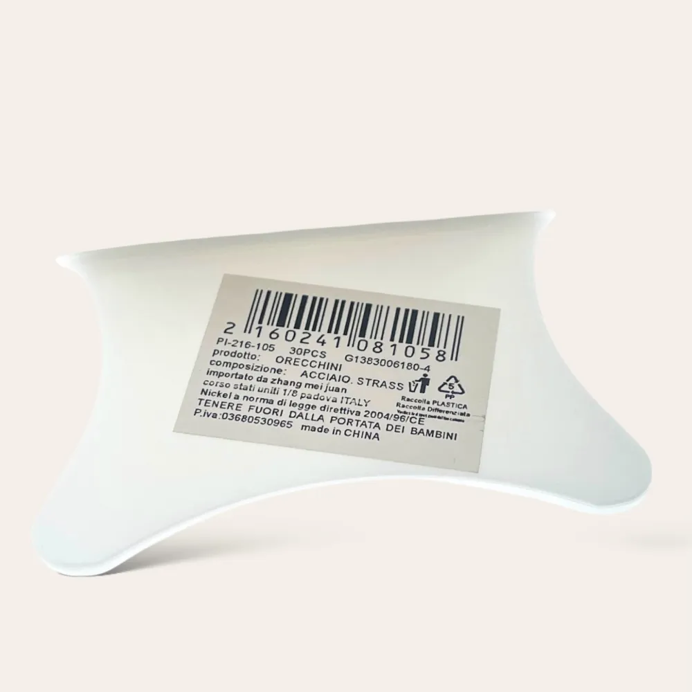 Nasini Mezzuna con Strass -30pz Orecchini per Naso - PCA-216-105