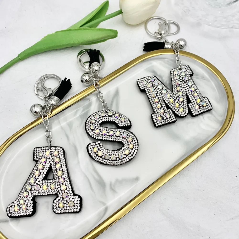 Iniziale con Strass-Portachiave Moda - PKM-146-154