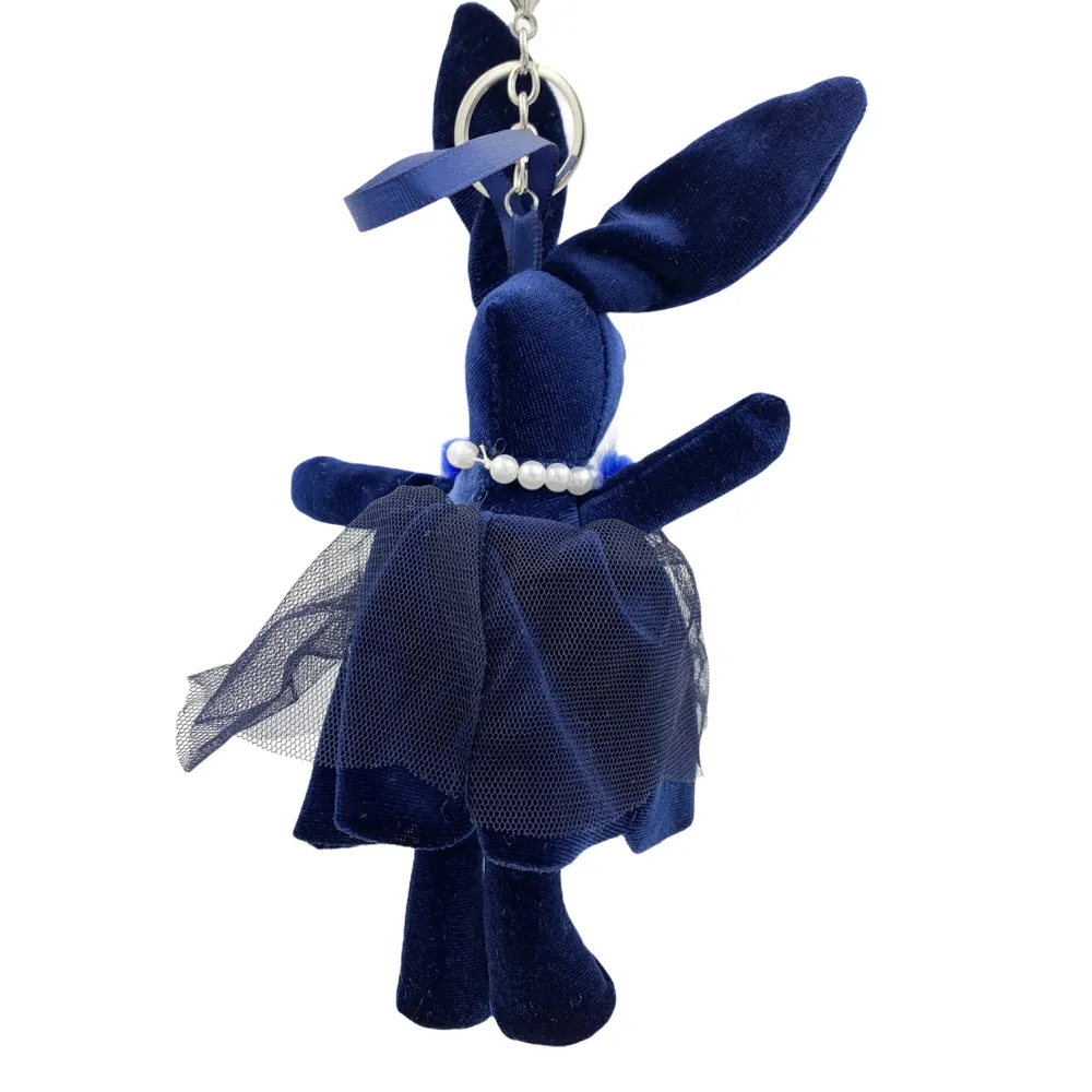 PKM6263-Coniglio Velluto-12Pz Portachiavi Misti - PKM6263-Coniglio Velluto-12Pz Portachiavi Misti