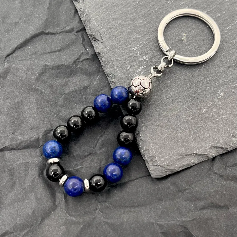 Pietre Colorate-Portachiavi da Uomo in Acciaio - PKU-600-276