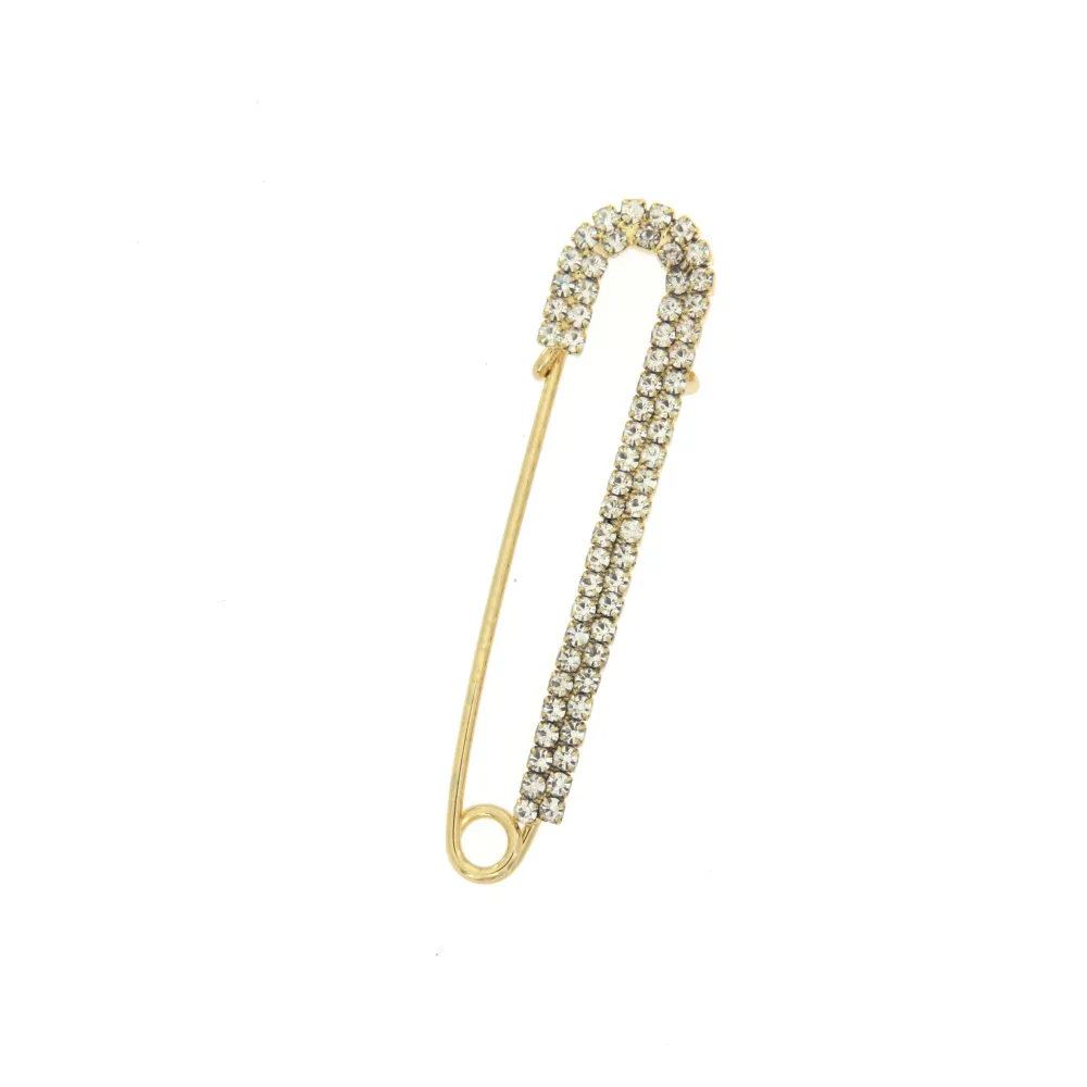 SP-Doppio Strass 5557- Spilla da Balia 7 cm - SPM-113-7265