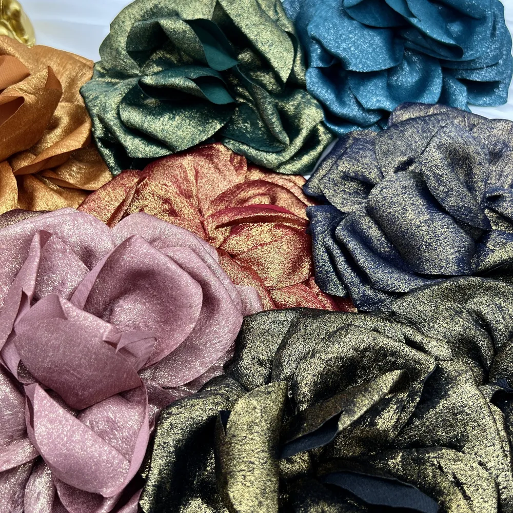 Fiore Grande-12pz Spille in Tessuto - SPM-143-18