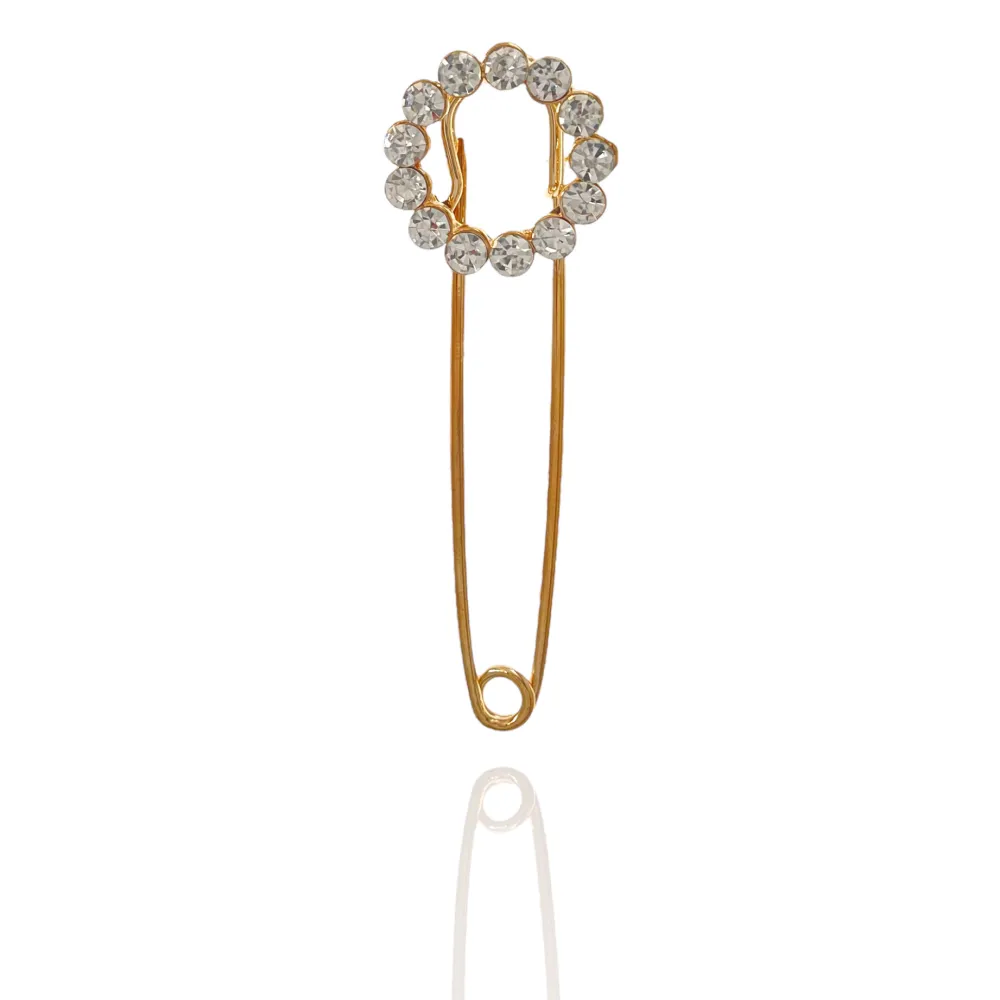 Cerchio con Strass-Spilla da Balia in Metallo - SPM-312-359