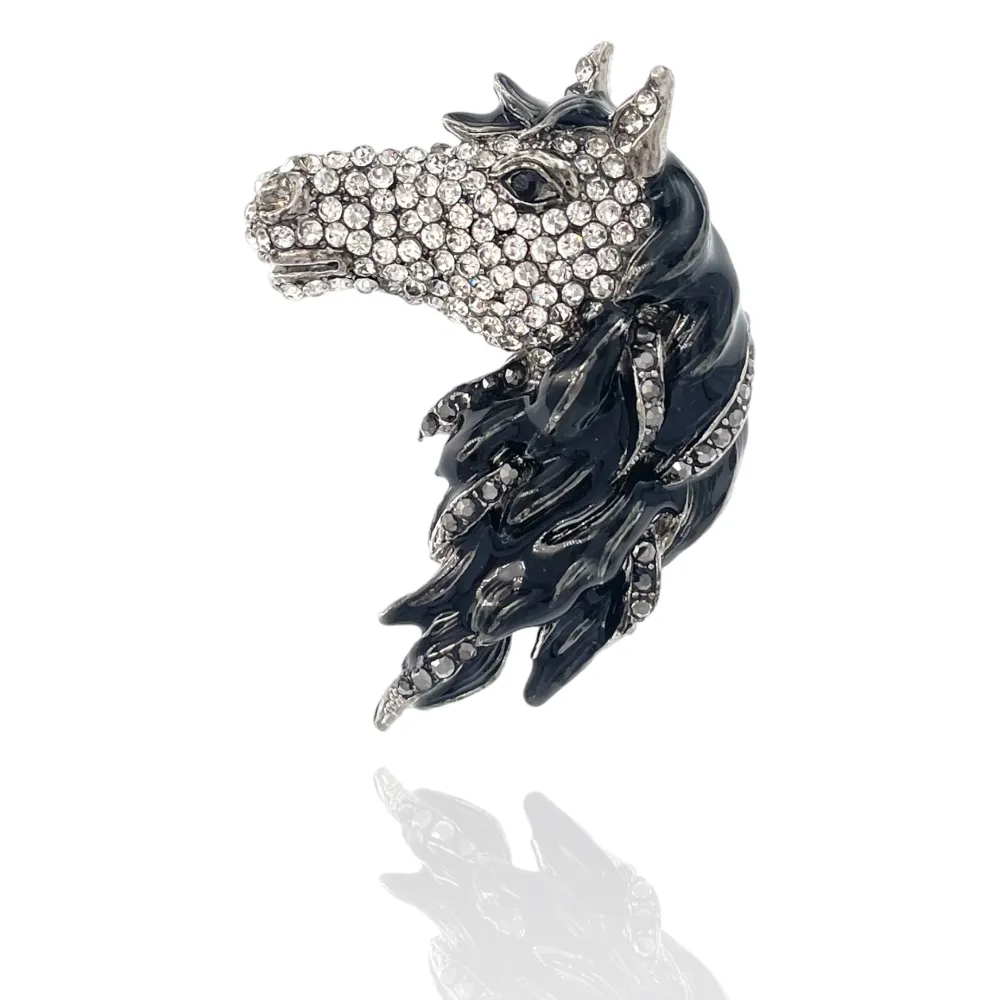 Cavallo -Spilla in Metallo - SPM-312-365