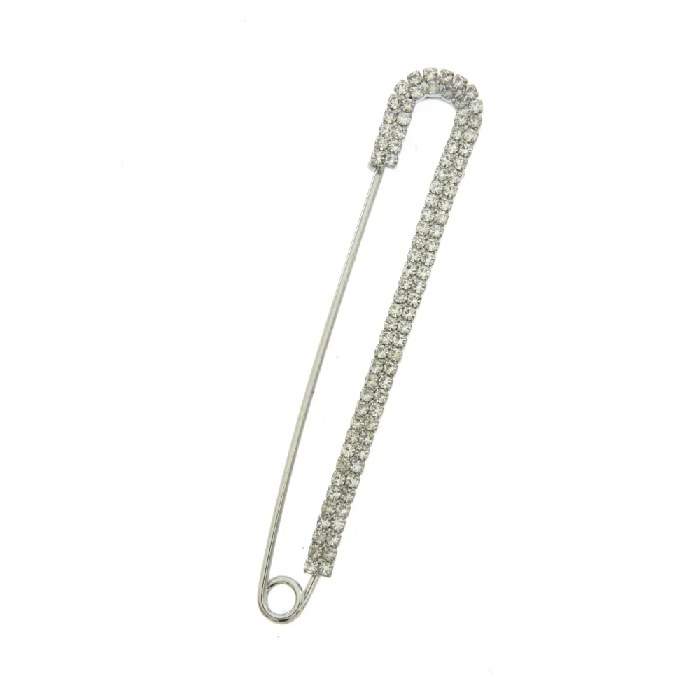 SP-Doppio Strass 5562- Spilla da Balia 10 cm - SPM-321-239