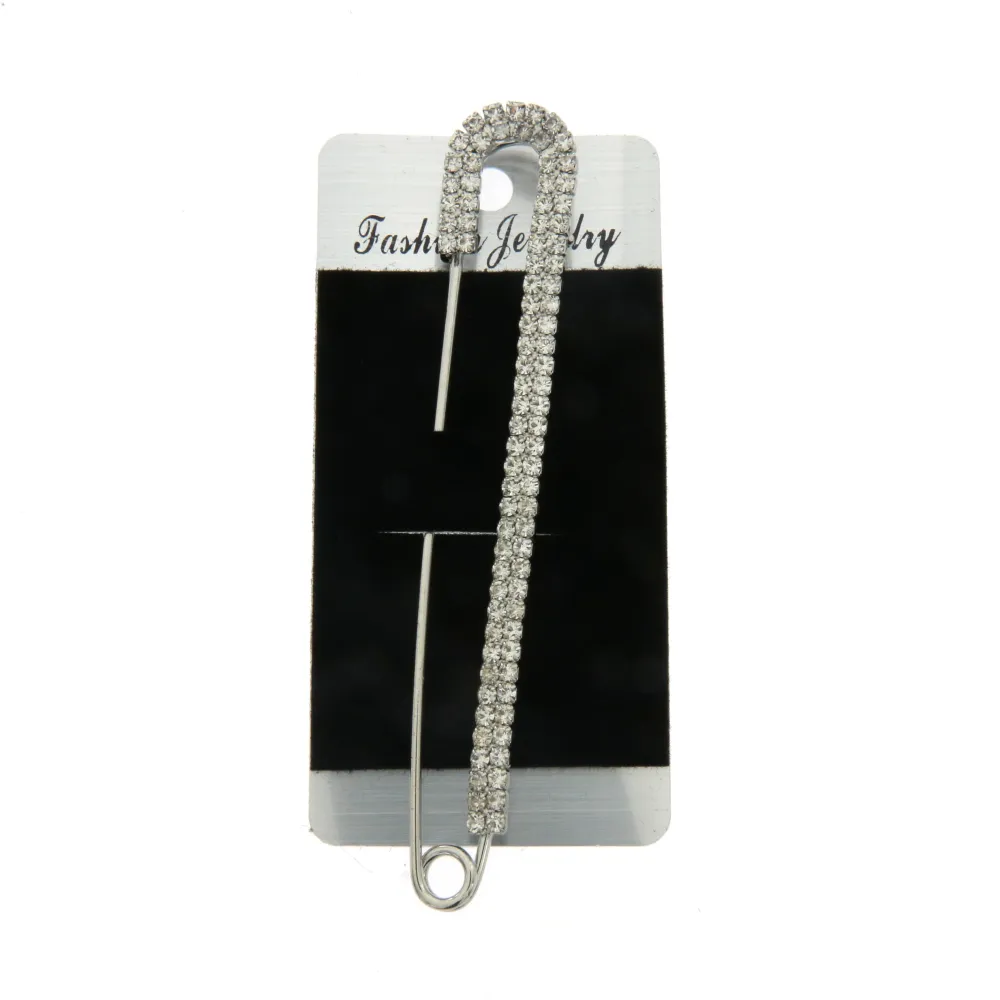 SP-Doppio Strass 5562- Spilla da Balia 10 cm - SPM-321-239
