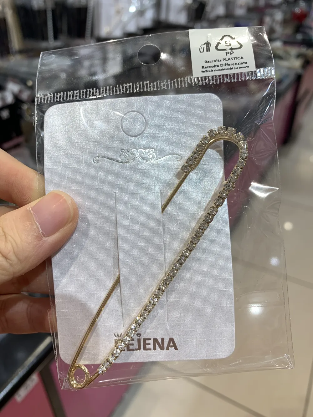 SP-Strass 5561- Spilla da Balia 10 cm - SPM-321-241