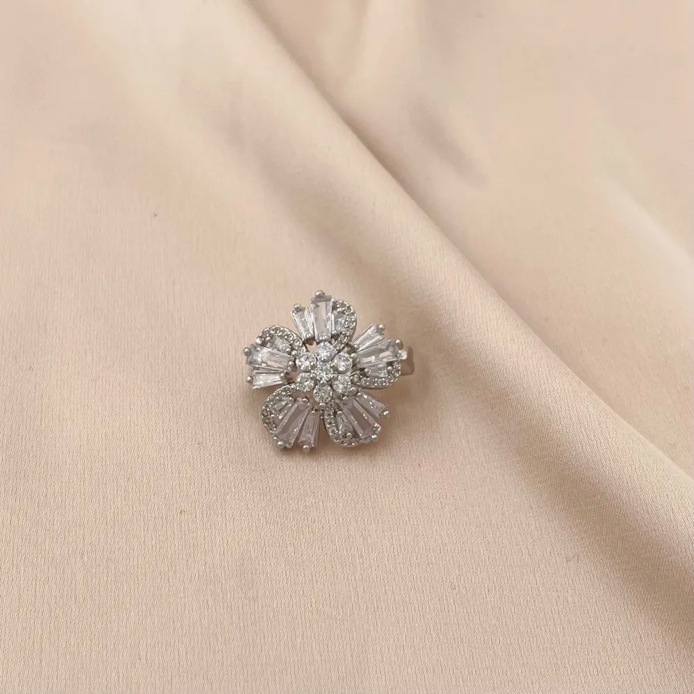 Fiore-Spilla Piccola con Zirconia - SPM-506-201