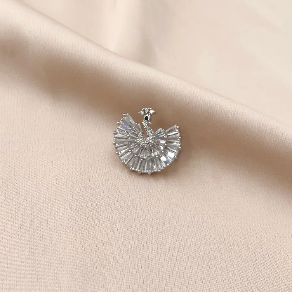 Pavone-Spilla Piccola con Zirconia - SPM-506-202