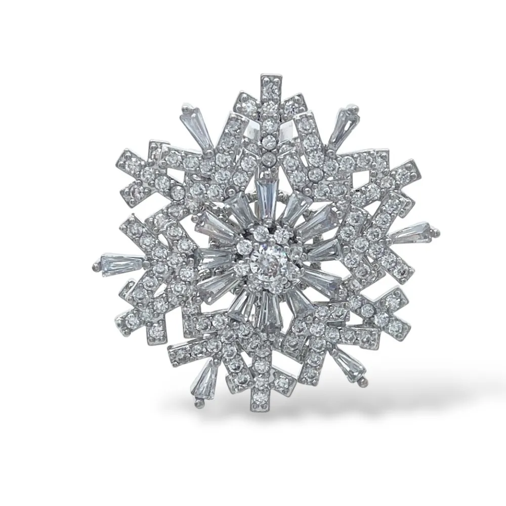 Fiocco di Neve-Spilla con Zirconia - SPM-506-268