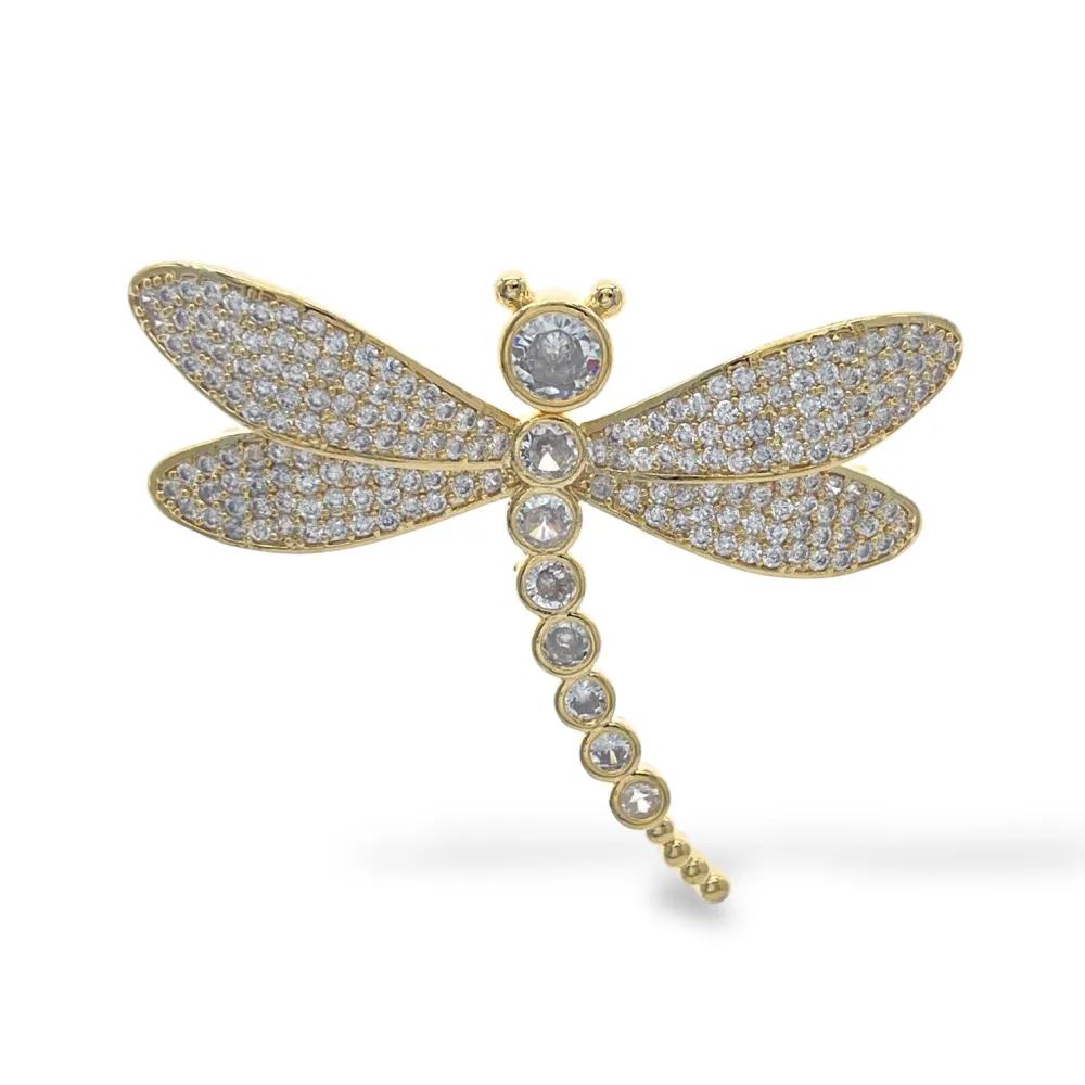 Libellula-Spilla con Zirconia - SPM-506-286