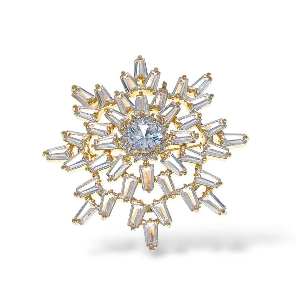 Fiocco di Neve-Spilla con Zirconia - SPM-506-287