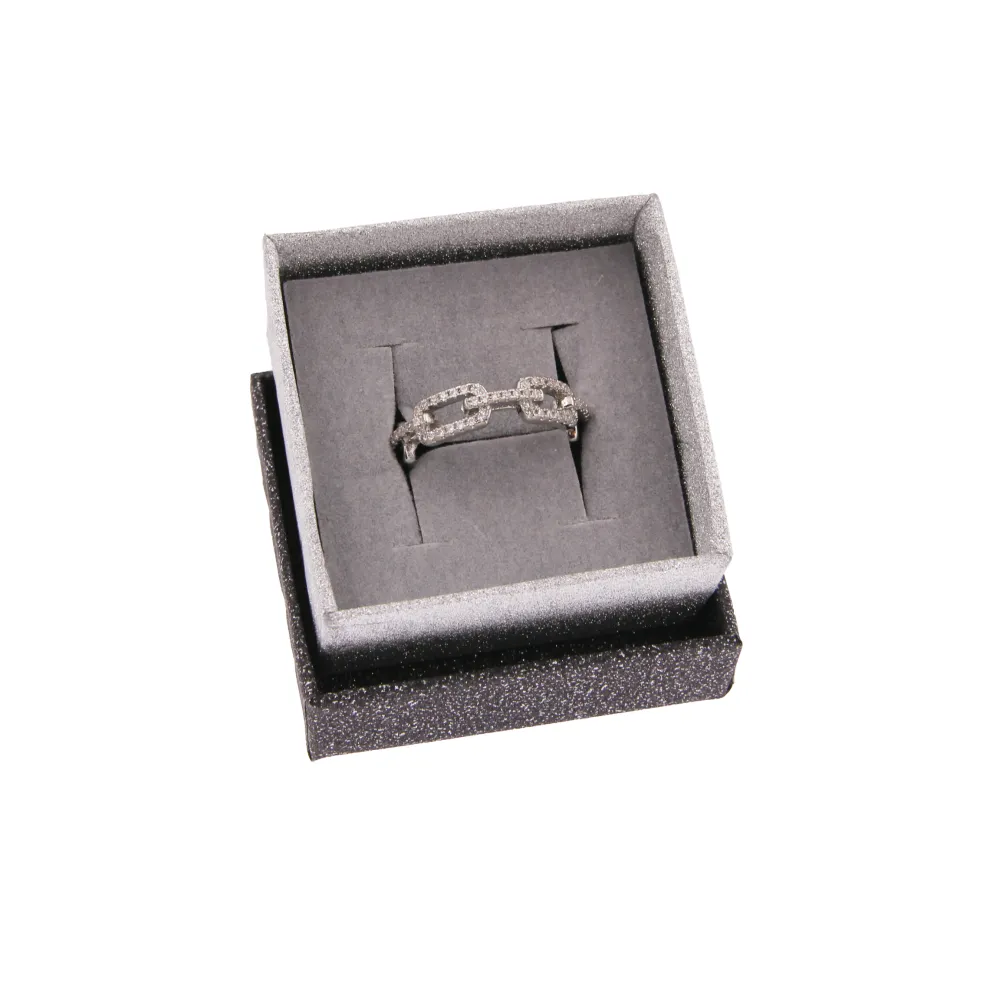 ST-Quadrato 5x5x2,7cm 2551- Scatola Regalo Satinato - ST-Quadrato Per Anello 2551- Scatola da Regalo Satinata
