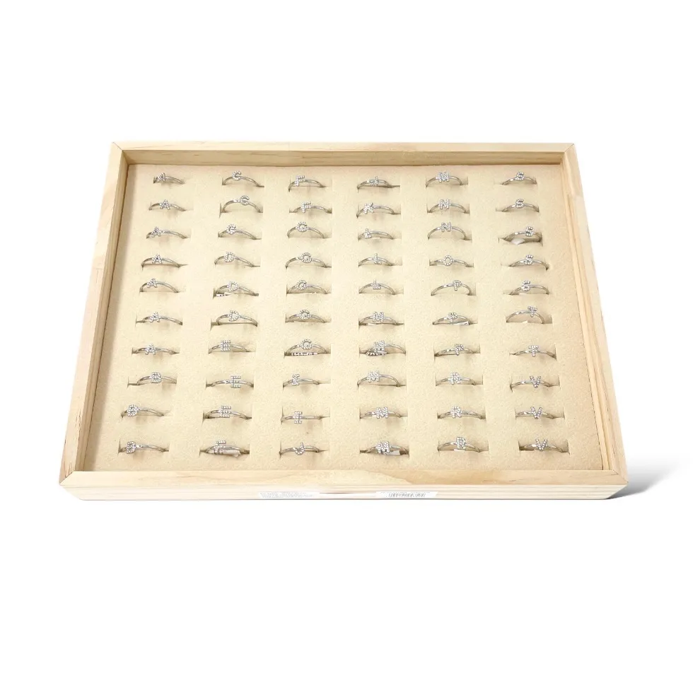 Iniziale-60 pz Anelli in Acciaio - AAR-103-AA4350R