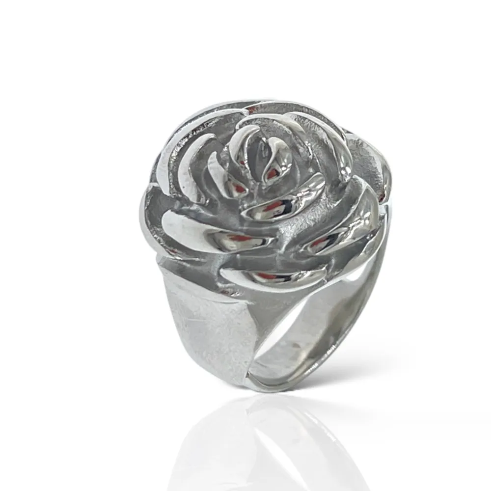 Rosa -Anello Regolabile in Acciaio - AAR-103-AA4455R