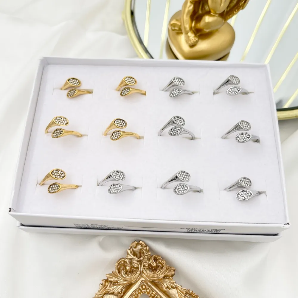 Semplice -Anello Regolabile in Acciaio - AAR-103-AA5180R