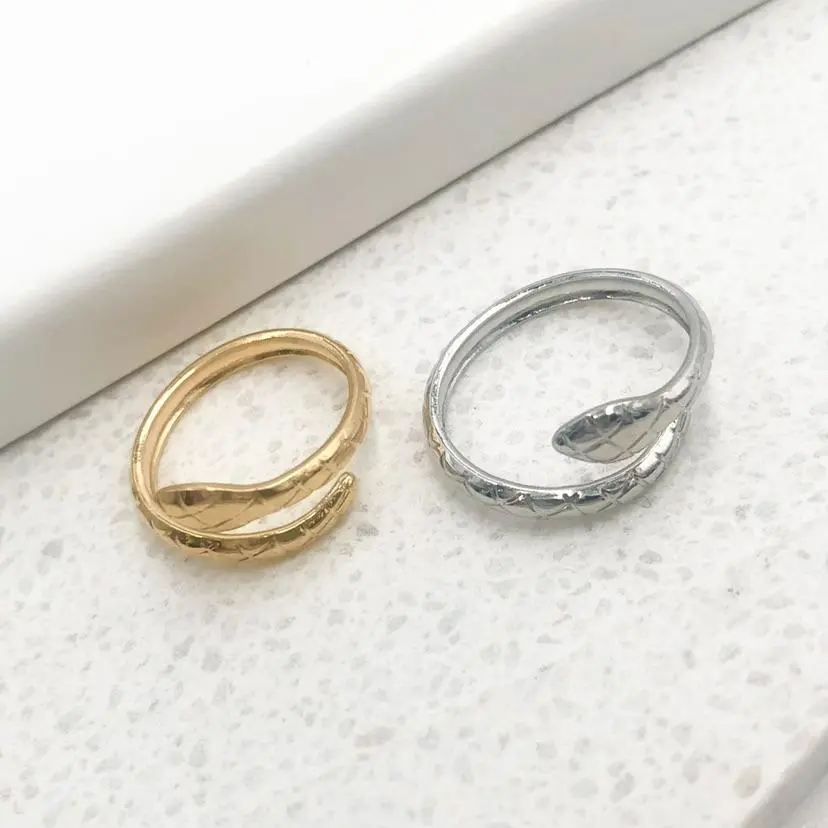 Serpente-12pz Anelli Regolabili in Acciaio - AAR208-230