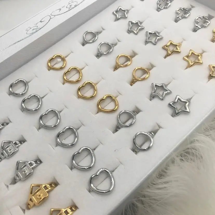 Modelli Assortiti-36pz Anelli regolabili in Acciaio - AAR413-720