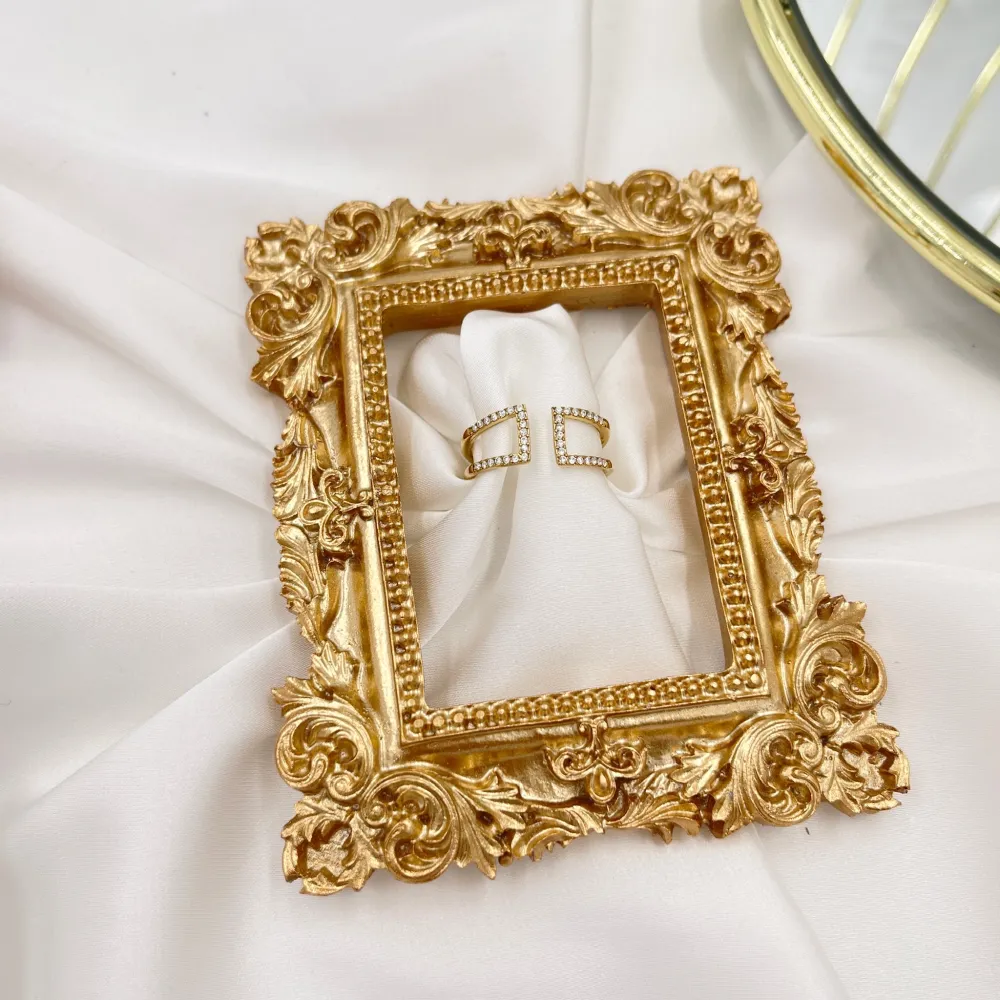 Semplice con Zirconia-Anello Regolabile in Acciaio - AAR-4242R