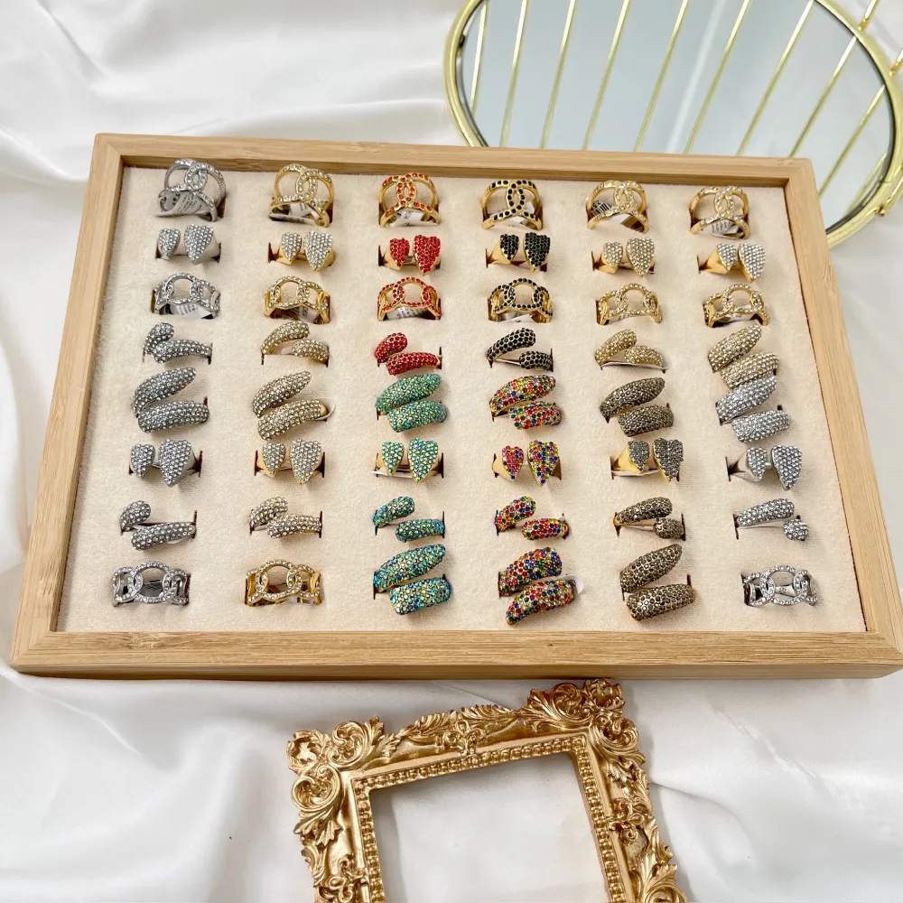 Mix Modelli-48 pz Anelli in Acciaio - AAR-732-125